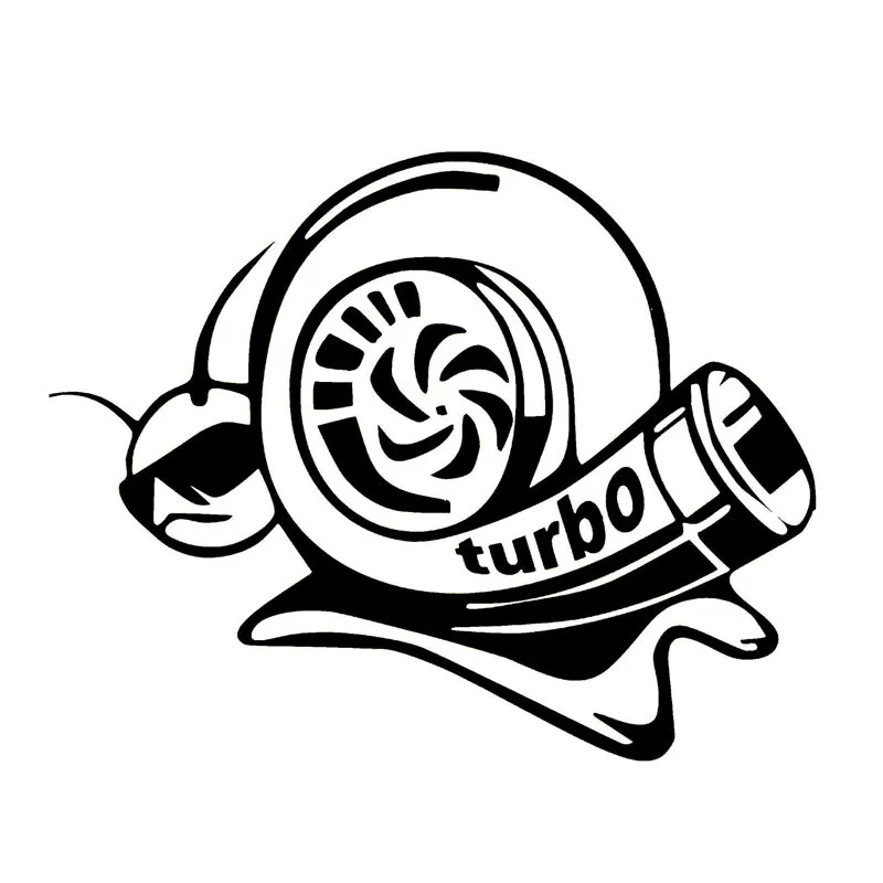

Interesting Turbo Super Snail Art Pattern Car Stickers and Decals Motorcycle Decals Waterproof Windshield Decals PVC18cm X14cm