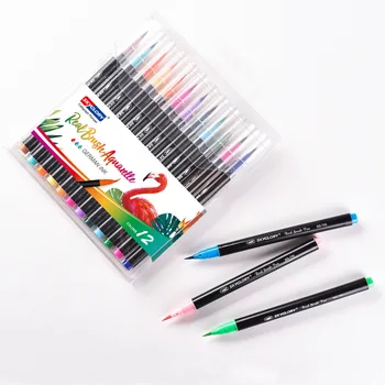 

36PCS Colors Art Marker Watercolor Brush Pens for School Supplies Stationery Drawing Coloring Books Manga Pens School Supplies