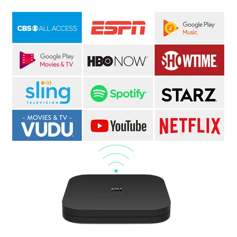 Original Xiaomi Mi TV Box S 4K Android 8.1 HDR 2G 8G WiFi BT4.2 Google Cast Netflix Smart TV Box Media Player Global Version 2