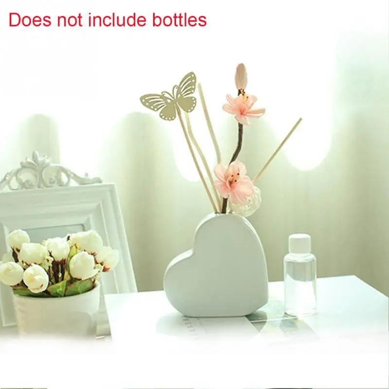 1 Set Flower and Butterfly Fragrance Reed Stick Home Hotels Decoration Spa Car No Fire Essential Oil Diffuser