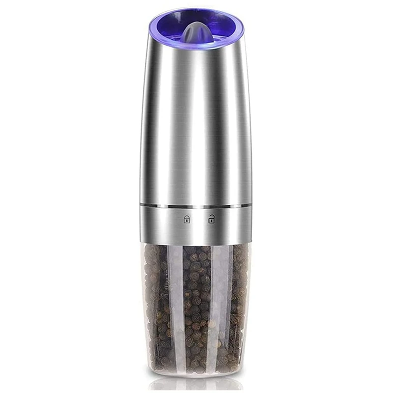 Electric Gravity Pepper Grinder Automatic Salt and Mill Battery Powered One Hand Operation | Дом и сад