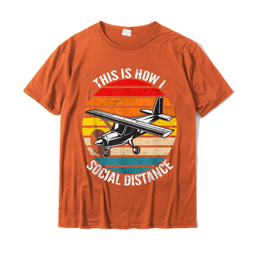 Men's T-shirts Crazy Casual Tops T Shirt Cotton Fabric Round Neck Short Sleeve Party T Shirts Autumn Free Shipping Funny Retro Vintage Airplane Aviation Pilot Gift T-Shirt__19440 orange