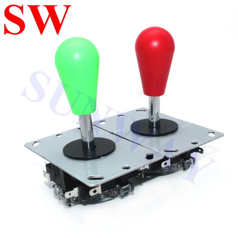 1 шт./лот Красный овальный шар аркадная Sanwa стиль джойстик с микропереключателем 4/8 позиционный джойстик Боевая палка kitsas Jamma mahchine части