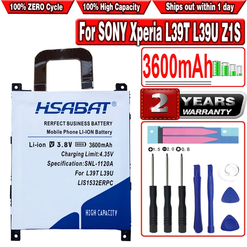 Аккумулятор HSABAT LIS1532ERPC 3600mAh для SONY Xperia L39T L39U Z1S | Мобильные телефоны и аксессуары