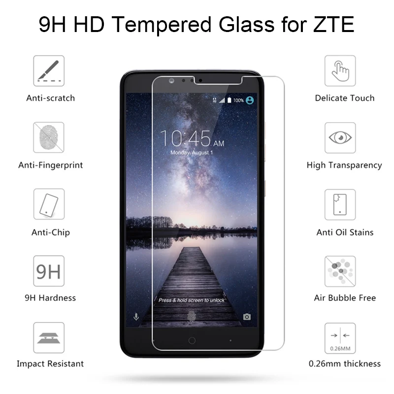 Защитное стекло закаленное 9H HD для ZTE Nubia M2 Lite N2 N3 V18 Z7 Max N1 Mini | Мобильные телефоны и