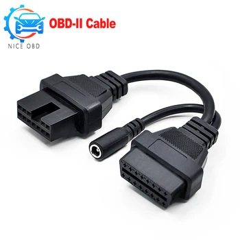 

For Mitsubishi 12 Pin To 16 Pin Female OBD 2 cable Extension Diagnostic Tool Adapter Connector Cable 12pin to 16 pin obd2 cable