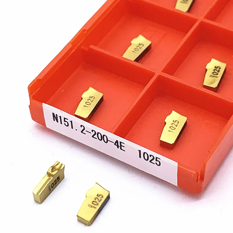 

10PCS N151.2-200-4E N151.2-300-4E N151.2-400-4E 1025 1125 Carbide Blade Slotted Blade CNC Lathe Cutting Blade Turning Tool Lathe