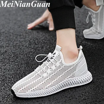 

Light Weight Men's Running Shoes Round Toe Mens Sneakers Flying Weaving Man Running Shoes Sport Hot Sale Male Sports Shoes I6