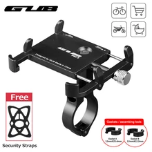 GUB алюминиевый держатель для телефона, крепление для велосипеда, крепление для телефона, спортивный светильник для камеры, держатель для велосипеда, мотоцикла, держатель для руля с зажимом, подставка 3," до 7,5"
