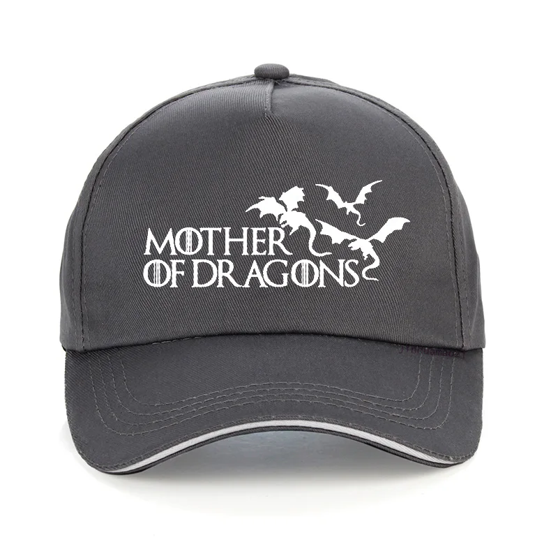 Серый Dracarys Кепка Дракон мать драконов цветок бейсболки Khaleesi шляпа Женская Harajuku Игра престолов Snapback шляпа - Цвет: Серый