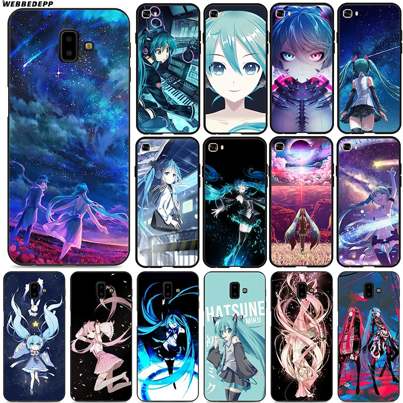 Hatsune Miku аниме мягкий для samsung Galaxy J8 J6 J4 Plus Prime A2 Core J7 Duo силиконовый |