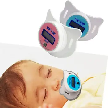 

Baby Nipple Thermometer Forehead Digital Abs Temperature Measuring Tools Mouth Digital Lcd Display 1 Pcs