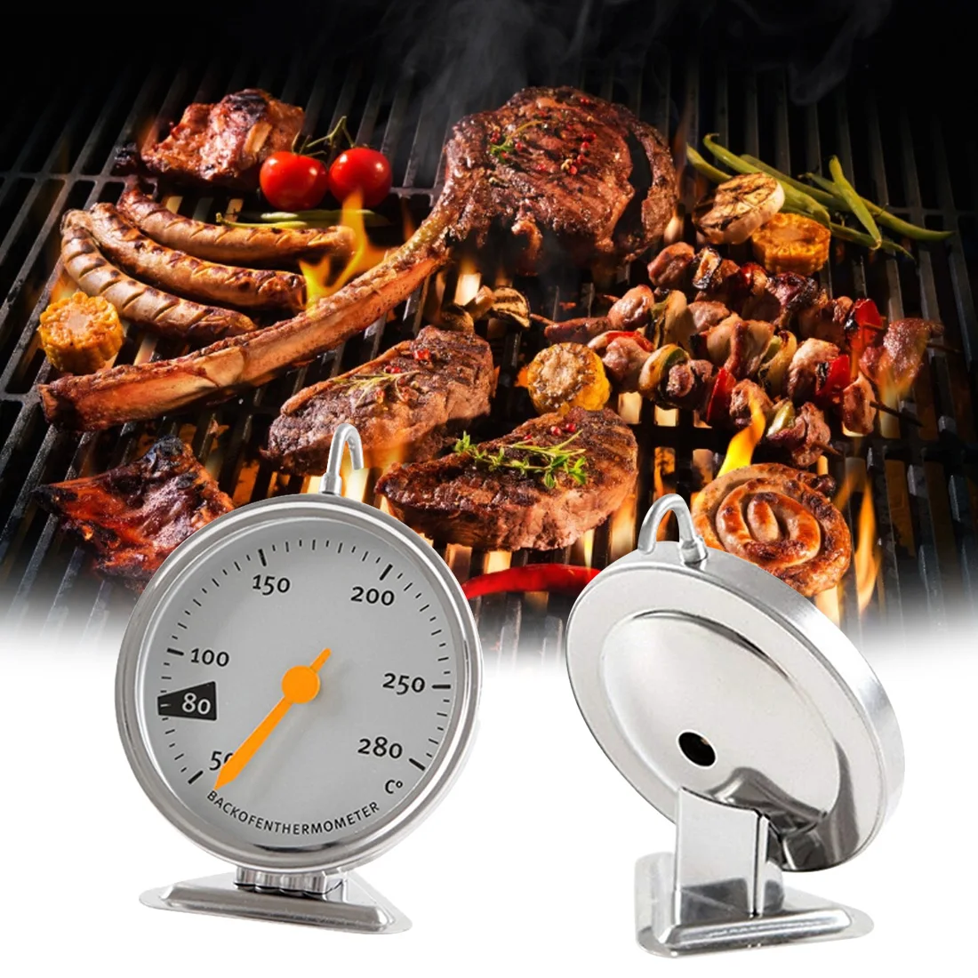 Special high temperature oven thermometer 50-280 degrees Celsius mechanical baking oven thermometer oven special toaster