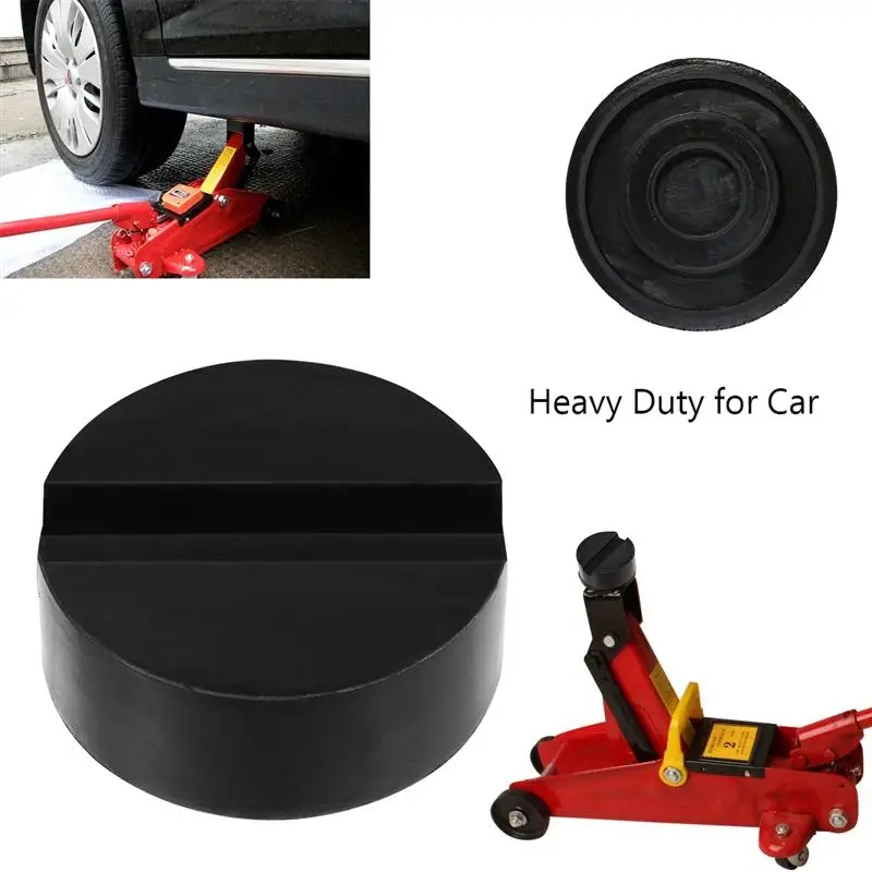 

1pc Floor Slotted Car Rubber Jack Pad Frame Protector Adapter Jacking Disk Pad Tool For Pinch Weld Side Pad