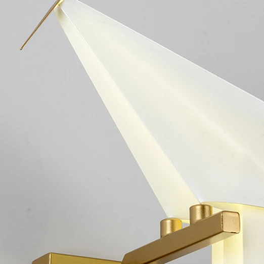 Светодиодный постмодернистские железо акрил золотой белый "любовь" "птицы" светодиодный светильник светодиодный свет светодиодный Напольная Лампа Свет для Спальня