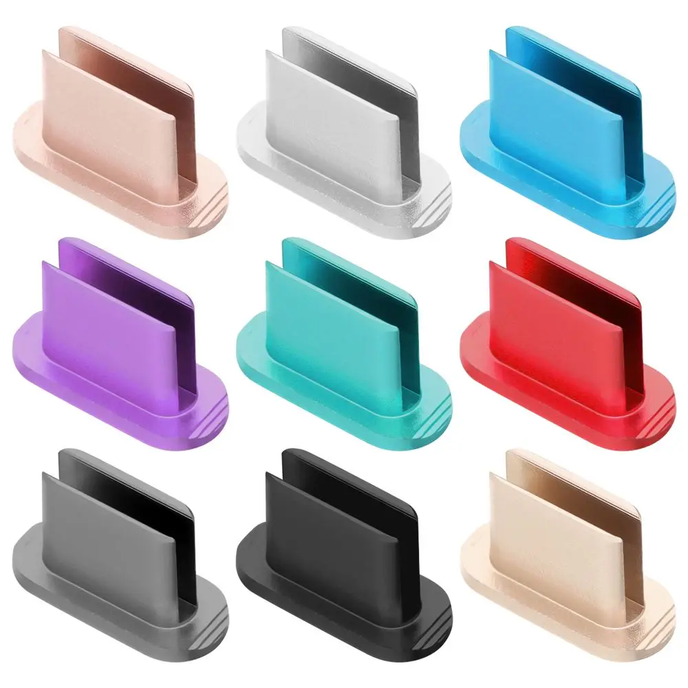 Anti Dust Plug Charger Port Block Metal Stopper Cover For Samsung Galaxy S21 S20 Huawei P40 Xiaomi 11/10 Type-C