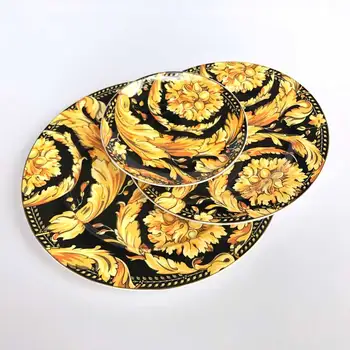 

Tea Cup Saucer Plate Kitchen Restaurant Table Utensils Europe Bone China Flower Unique Housewarming Birthday Wedding Gift Yellow