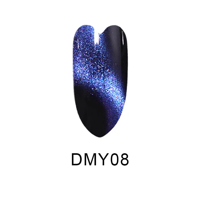 5D кошачий глаз Хамелеон для использования с магнитом Гель-лак для ногтей долговечный Сияющий лазер 5 мл гель для дизайна ногтей замачиваемый УФ светодиодный Гель-лак DIY - Цвет: DMY08