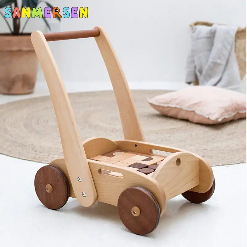 baby wooden trolley