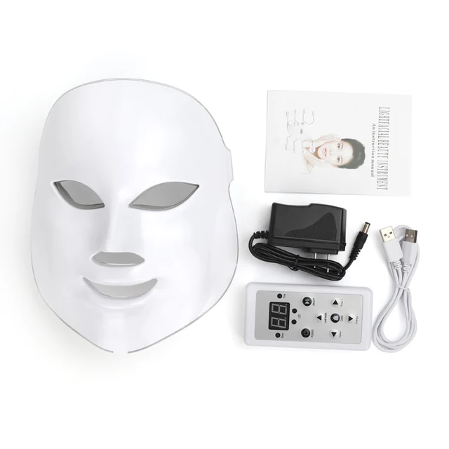 US $23.40  Deciniee 7 Colors LED Facial Mask Face Mask Machine Photon Therapy Light Skin Rejuvenation Facial P