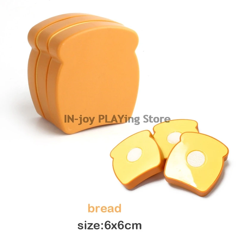 Hot Sale Snacks Food Toy Detachable Building Blocks Hamburg Pizza Donuts Brick Model Montessori Toys For Children Kids Gifts DIY