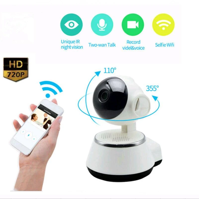 

Baby Monitor Home Security IP Camera Wireless 720P Pan Tilt Network Smart WiFi Camera Record Surveillance HD Mini Camera