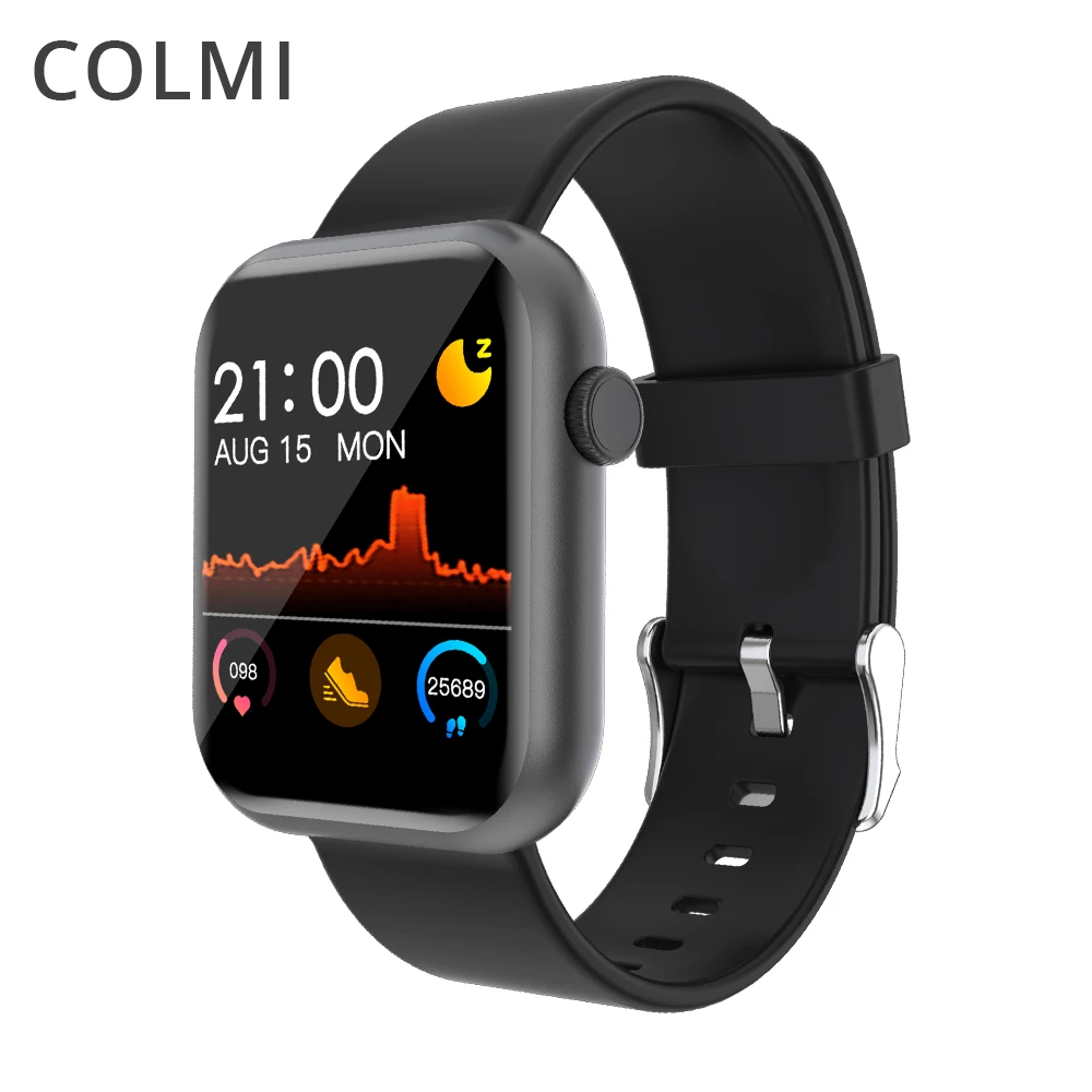 COLMI P9 ساعة ذكية الرجال امرأة ساعة ذكية كاملة المدمج في لعبة IP67 مقاوم للماء رصد معدل ضربات القلب النوم للهاتف أندرويد iOS|الساعات الذكية| - AliExpress