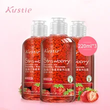 Kustie клубничный Джем гель для душа осень зима гидратация стойкий аромат извлечение клубники аромат для тела гель для душа и ванной