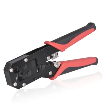 

Network Wire Stripper Dual-Purpose 8P/6P Multifunctional Cat5e Cat6 Flat RJ45 RJ12 Crystal Head Ethernet Cable Crimping Pliers