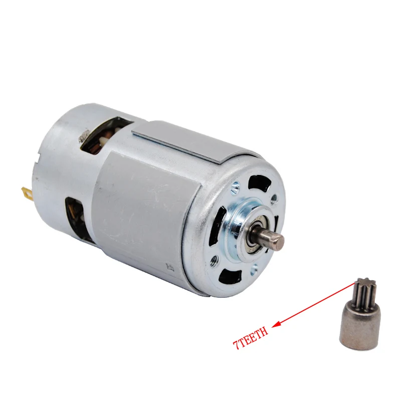 18V with gear 775 DC мотор-редуктор постоянного тока 12 V-36 V 3500-9000 об/мин шариковый подшипник большой высокий крутящий момент Мощность низкая Шум Лидер продаж электронный компонент мотор - Цвет: 18V with gear