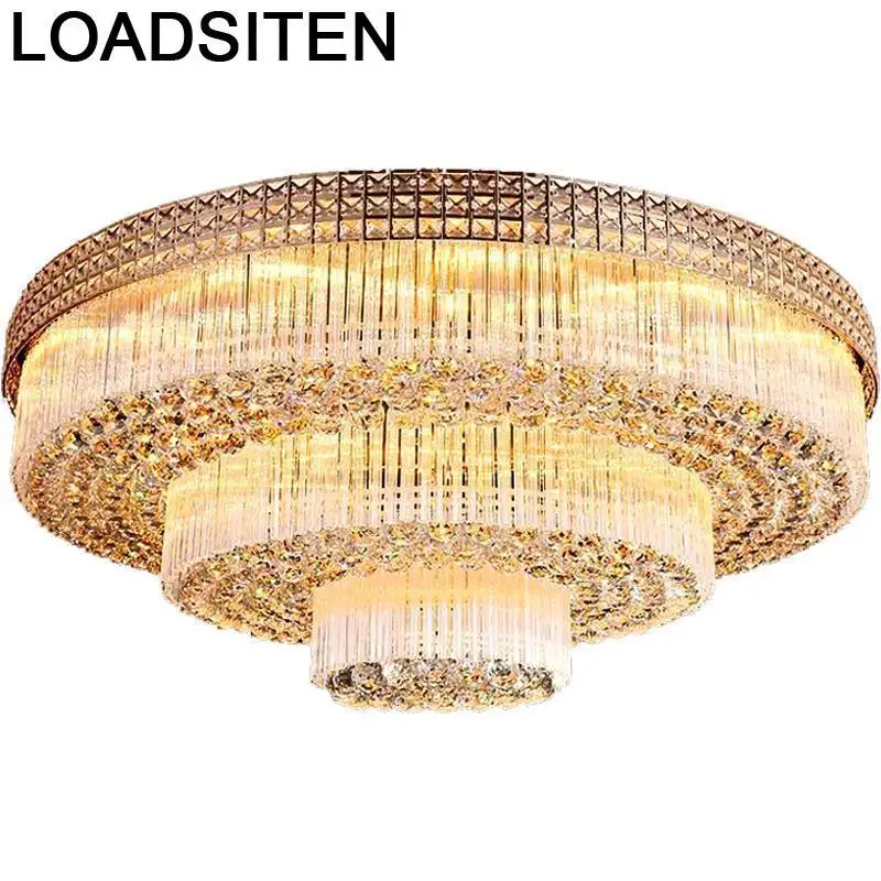 colgante moderna celling luminaire for lampada lampara techo plafonnier living room luminaria de teto crystal ceiling light | Лампы и