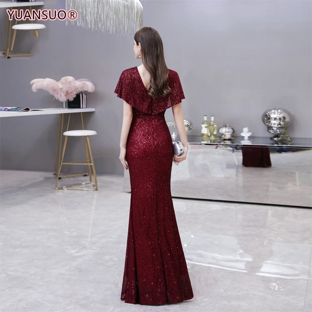 long evening gowns Sexy Rose Gold Evening Dress Robe De Soiree Party Dresses Bridesmaid Dress Mariage Robe Vestidos Abiti Da Cerimoni Robe Femme plus size formal dresses & gowns