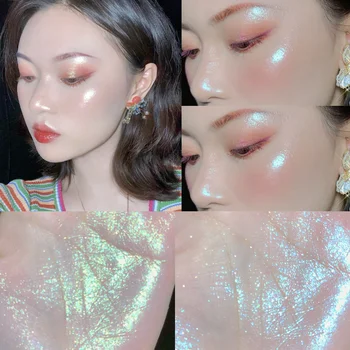 

SUIKONE Shimmer Tone Highlighter Silky Three-dimensional Repair Long-Lasting Bronzers Monochrome Eye Shadow Face Makeup TSLM2