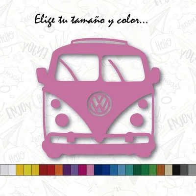 Sticker VW CALIFORNIA T1 car VOLKSWAGEN sticker vinyl Light pink