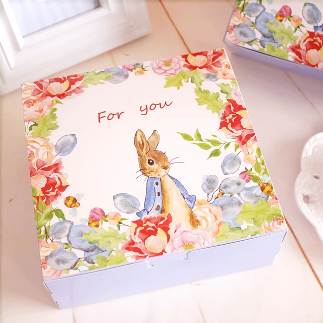 30PCS Cute Rabbit with Love Wedding Gift Box for Guest Food Carton Paper  Boxes Mooncake Box Cookie Chocolate Cake Packaging Box - AliExpress