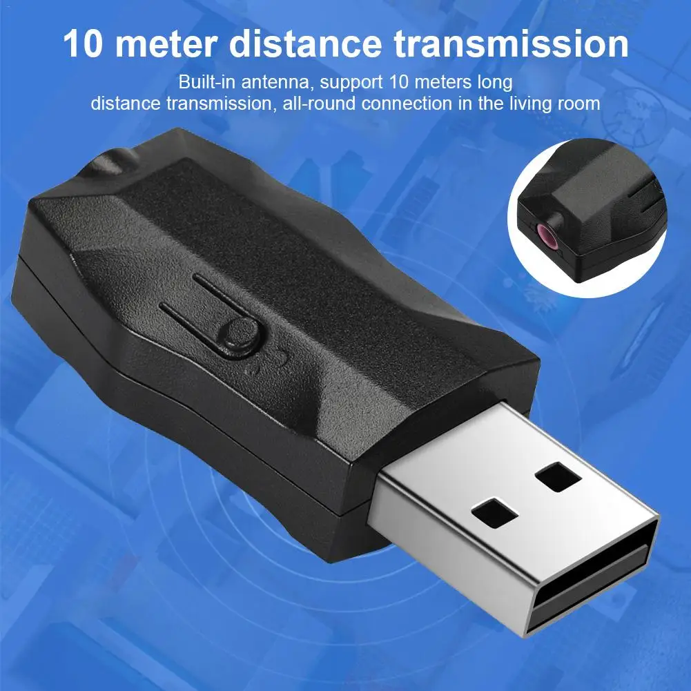 USB Bluetooth 5,0 музыкальный приемник 3,5 мм аудио передатчик Hands-free автомобильный адаптер Dongle 5,0 EDR приемник для стерео наушников La