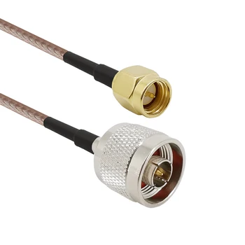 

1-15M N Type Male Plug to SMA Male Plug Antenna Extender Wi-Fi Connector Pigtail Cable RG316 Wire SMA to N Connector