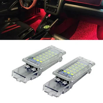 

For Golf5/6 Footwell Lamp For Scirocco Plastic 2Pcs 12v 18-LED Interior