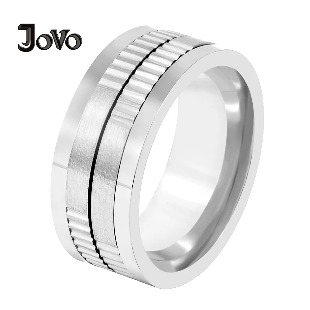 JOVO LOVE винтажные мужские кольца большие зубчатые для пары кольцо на палец оптовая