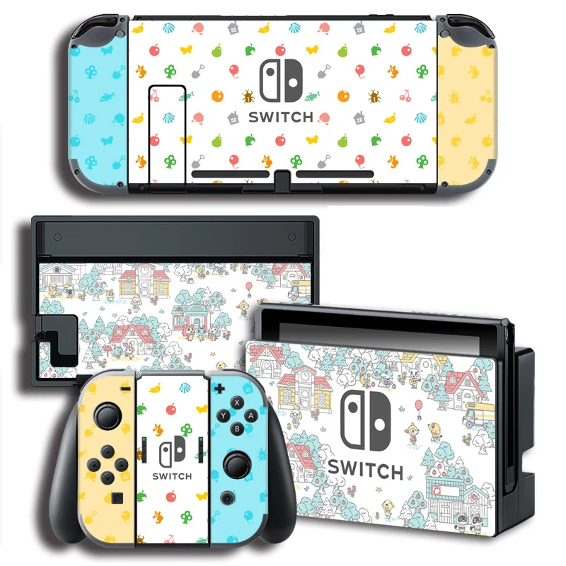 Виниловая наклейка на консоль наклейки панель Nintendo Switch и Joy Con контроллер