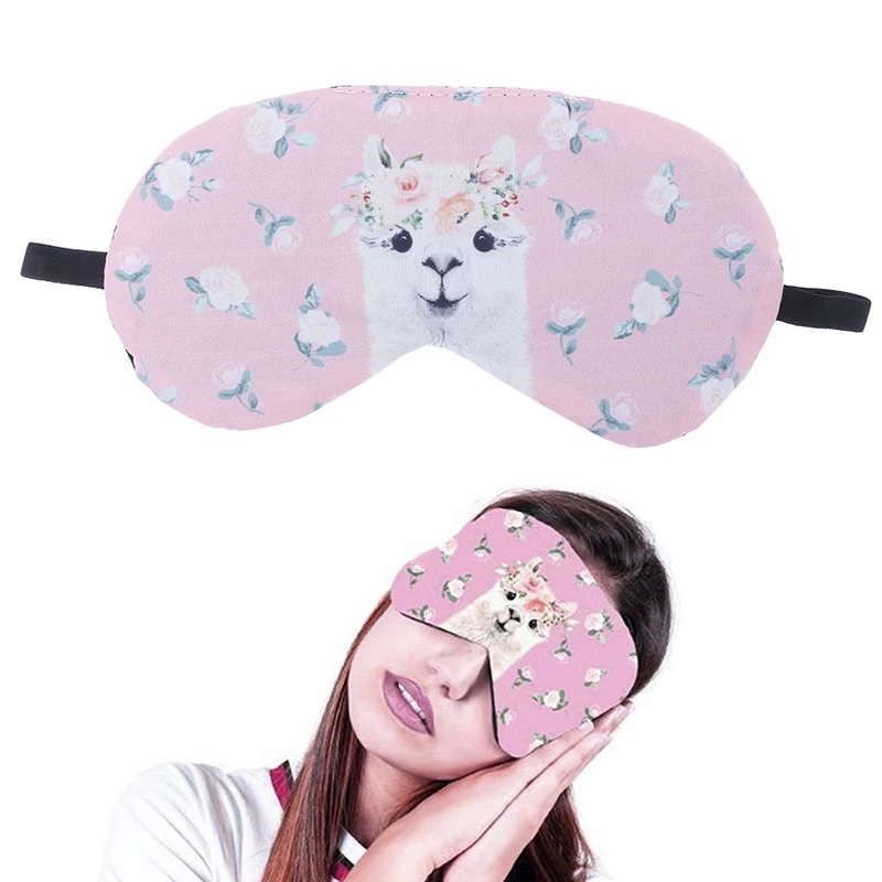 1PCS Soft Sleeping Mask Eye patch Soft Eye Sleep Mask Cartoon Travel Relaxing Sleeping Aid Blindfold