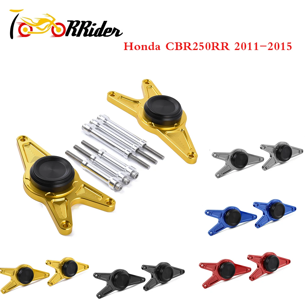 

CBR 250 RR CNC рамка слайдера, защитная крышка, протектор статора двигателя для 2011-2015 Honda CBR250RR CBR-250-RR 2012 2013 2014