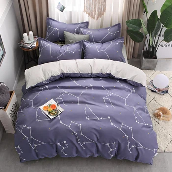 

Thumbedding Constellation Bedding Set Queen Simple High End King Size Duvet Cover Single Full Twin Unique Design Bed Set