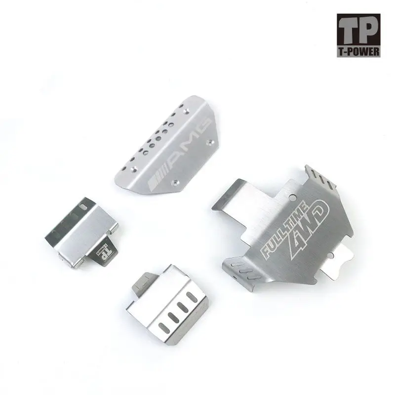 RC car TRX4 TRX 4 T4 G500 G63 bumper Chassis Armor Protection <br />Skid Plate  for Traxxass 82056 4 defender option upgrade parts-in Parts <br />