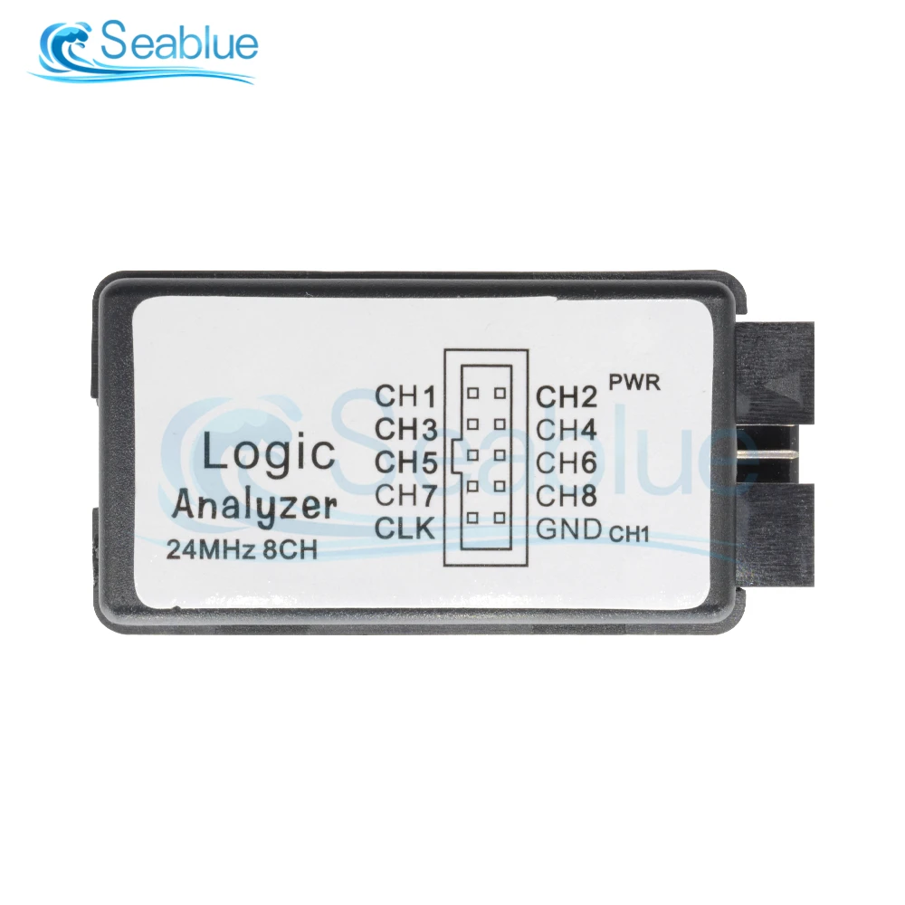 Mini Portable USB Logic Analyzer 24M 8CH Professional Microcontroller ARM FPGA Debug Data Upload Measuring Tool 2