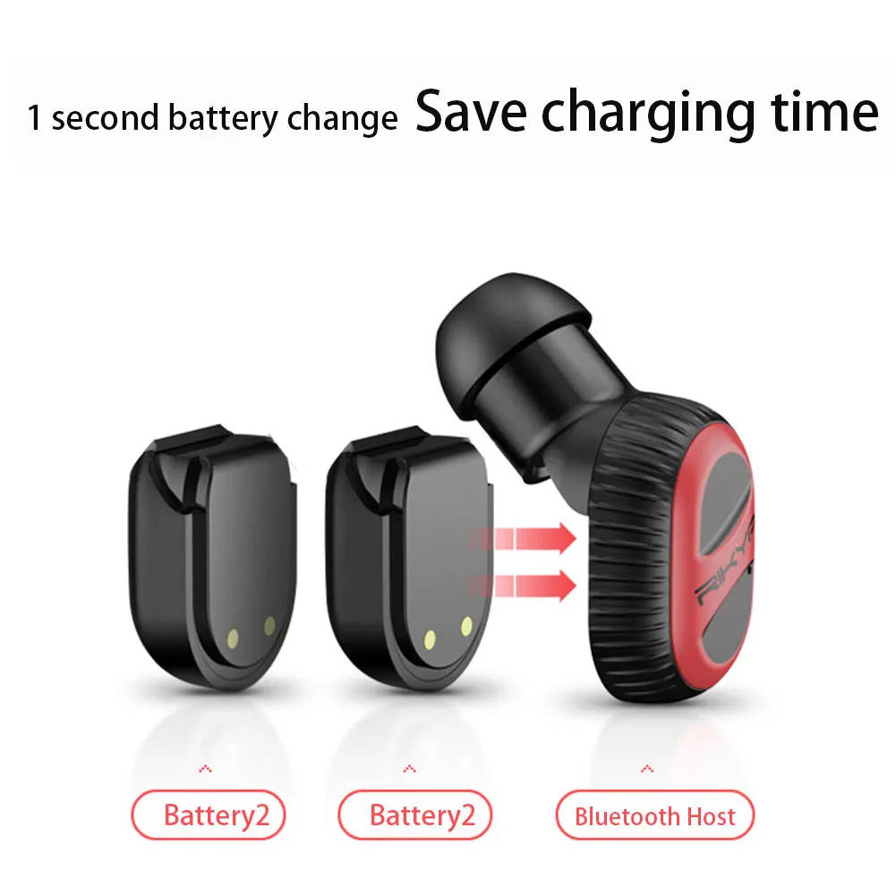 Mini Q Wireless Bluetooth Earphone in Ear Sport with Mic Handsfree Headset Earbud for iPhone 7 8 X For Samsung Huawei Android