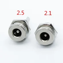 1PCS 5,5mm x 2,1mm DC Power Jack Buchse Weiblich Panel Mount Stecker DC-099 5,5X2,1 5,5X2,5(China)