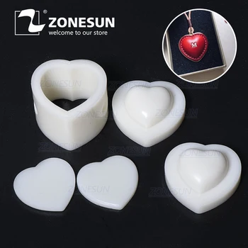 

ZONESUN DIY Key Chain Leather Heart Shaped Mold Handcraft Tools Molding Leather Punching Die Cuts Leathercraft Tool Sets