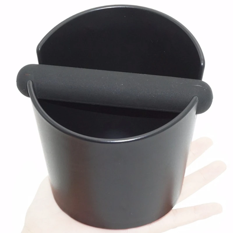 

Espresso Slag Knocking on the Door with Detachable Percussion Rod and Non-Slip Base Gift (Round) Black