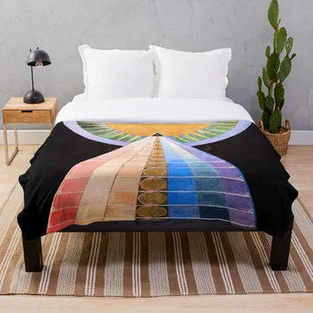 

Hilma af Klint Altarpiece No 1 Throw Blanket Soft Sherpa Blanket Bed Sheet Single Knee Blanket Office Nap Blanket
